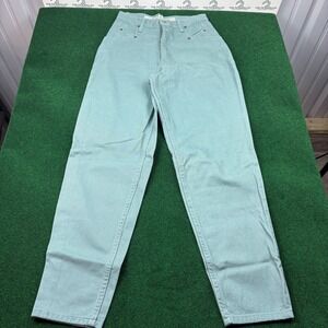 Zena Jeans Vintage High Waist Relaxed Fit Jeans Size 6 Green Cotton NEW‎